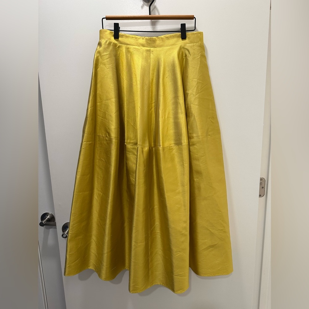 Bianca Spender Vibrant Yellow Maxi Skirt